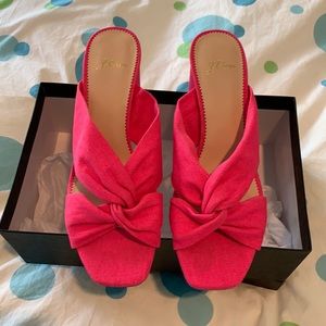 Hot pink summer slides! New in box J Crew sz 9